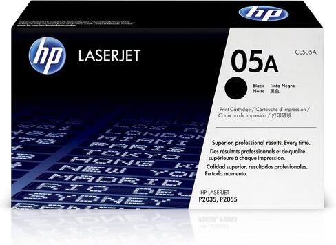 Original HP 05A Black Toner Cartridge | Works with HP LaserJet P2035, P2055 Series | CE505A in Saudi Arabia