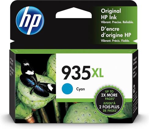Original HP 935XL Cyan High-yield Ink Cartridge | Works with HP OfficeJet 6810; OfficeJet Pro 6230, 6830 Series | C2P24AN in Saudi Arabia