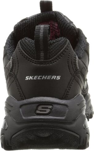 Skechers Sport Women's D'Lites Memory Foam Lace-up Sneaker,Black Silver,8.5 W US in Saudi Arabia