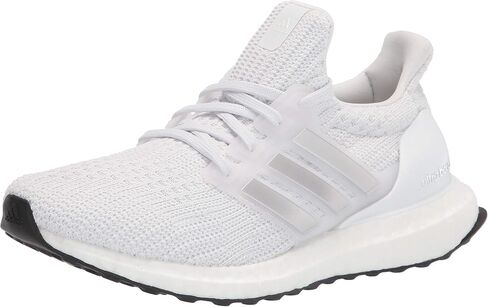 Adidas Women's Ultraboost 4.0 DNA Running Shoe, White/Silver Metallic/Black, 6 in Saudi Arabia