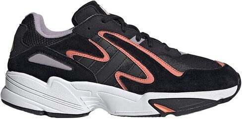 adidas Men's YUNG-96 Chasm Low Athletic Shoes (Black/Black/Coral in Saudi Arabia