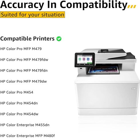 CMYBabee Compatible 414A Toner Cartridge 4 Pack Replacement for HP 414A 414X W2020A for Color Laserjet Pro MFP M479fdw M479fdn M454dw M454dn M479 Printer Ink W2021A W2022A W2023A W2020X W2021X W2022X in Kuwait
