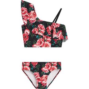 Kanu Surf Girls' Avery UPF 50+ Beach Sport One Shoulder Tankini in Saudi Arabia