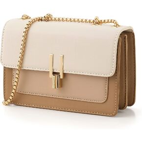 Color-Block Crossbody Bags for Women Leather Cross Body Purses Cute Designer Handbags Shoulder Bag Medium Size in Kuwait