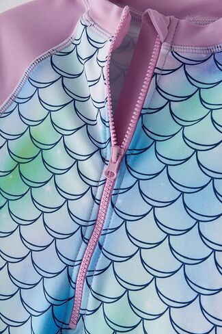 بدلة سباحة LIBREDGE للفتيات بأكمام طويلة للحماية من الطفح الجلدي قطعة واحدة مع غطاء حماية من الأشعة فوق البنفسجية in Kuwait