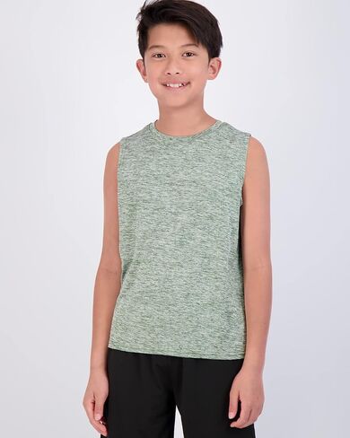 Real Essentials 5 Pack: Boys Dry-Fit Active Athletic Performance Tank Top in Kuwait