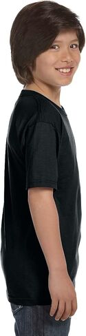 Hanes Boys' Essentials Short Sleeve T-shirt Value Pack, Pack of 6 in Saudi Arabia