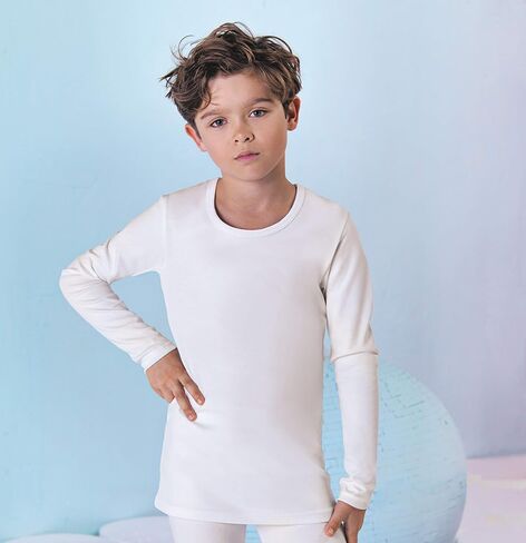 Brix Boys' Long Sleeve Tees - Tagless Crewneck Cotton Soft 4-pk Shirts. 2-20 in Kuwait