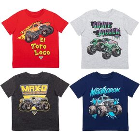 Monster Jam El Toro Loco Zombie Maximum Destruction 4 Pack Graphic T-Shirts Toddler to Big Kid in Kuwait