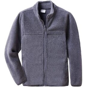 Spring&Gege Youth Solid Full-Zip Polar Fleece Jacket for Children