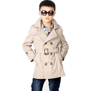 LJYH Big Boys Classic Peacoats Dress Coats Children Fall Toggle Trench Jackets