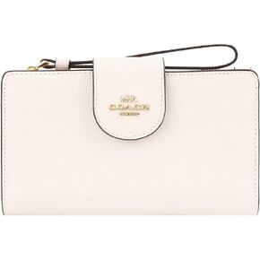 COACH Women's Tech Phone Wallet (Crossgrain Leather - Chalk) in Kuwait