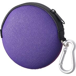 Coin Purse, Small Coin Pouch, Change Purse, Waterproof with Neoprene Zipper Pouch for Purse, Lightweight Round Carrying Pouches & Purses with Clip on, Perfect for your Style. [Black] in Saudi Arabia