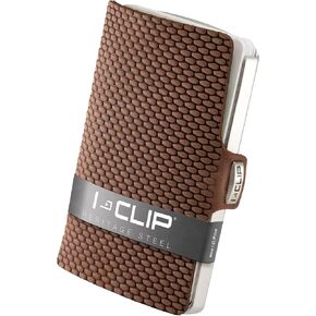 I-CLIP Stainless Steel with interchangeable Moneyclip - Slim Wallet - Leather Wallet - Premium Wallet - Stainless Steel Cardholder - Blasted AdvantageR Urban Grey in Saudi Arabia