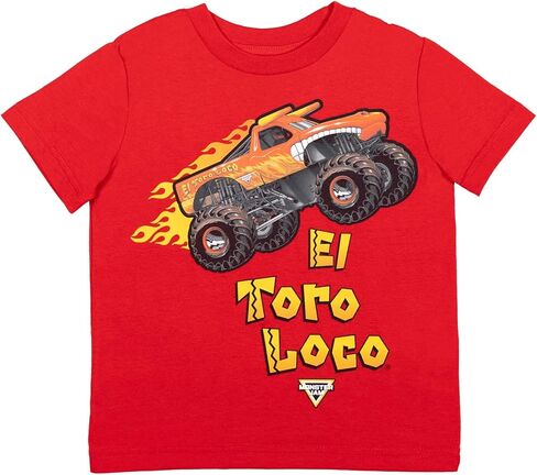 Monster Jam El Toro Loco Zombie Maximum Destruction 4 Pack Graphic T-Shirts Toddler to Big Kid in Kuwait