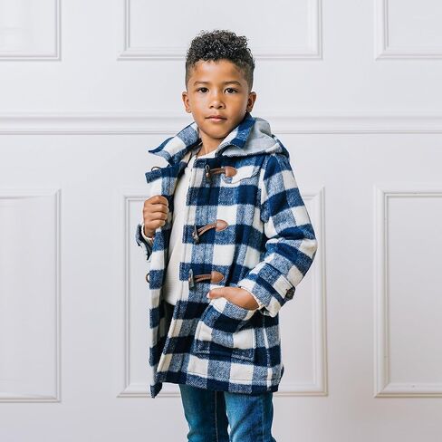 Hope & Henry Boys' Quilted Barn Coat with Detachable Hood in Saudi Arabia