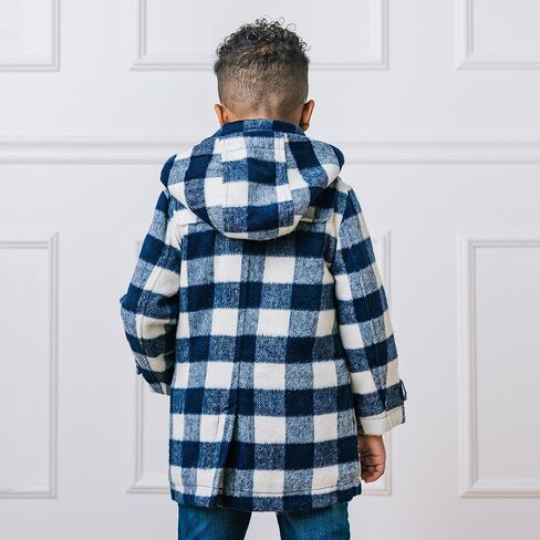 Hope & Henry Boys' Quilted Barn Coat with Detachable Hood in Saudi Arabia