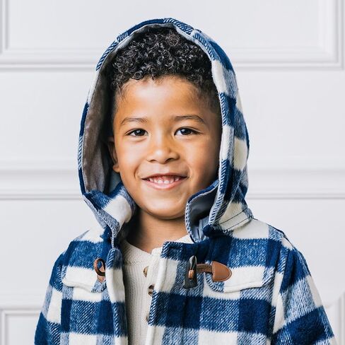 Hope & Henry Boys' Quilted Barn Coat with Detachable Hood in Saudi Arabia