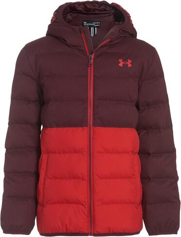 سترة منتفخة Pronto Colorblock للأولاد من Under Armour، متوسطة الوزن، سحاب للإغلاق، تطرد الماء in Saudi Arabia