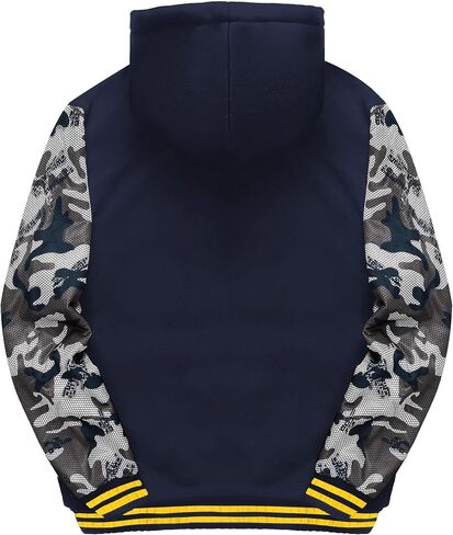 V VALANCH Boys Hoodie Full Zip Up Fleece Kids Sherpa Lined Sweatshirt Winter Soft Warm Jacket in Kuwait