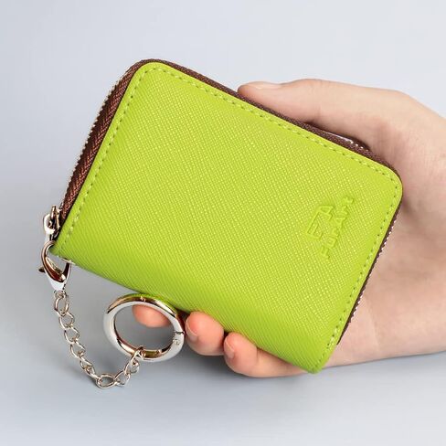 محفظة بطاقات الائتمان من FurArt، حامل حافظات بطاقات بسحاب للرجال والنساء، حجب RFID، محفظة سلسلة المفاتيح، حجم صغير in Kuwait