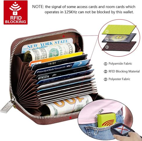 محفظة بطاقات الائتمان من FurArt، حامل حافظات بطاقات بسحاب للرجال والنساء، حجب RFID، محفظة سلسلة المفاتيح، حجم صغير in Kuwait