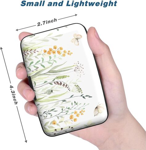 Credit Card Holder, Mini Aluminum Card Wallet RFID Blocking Slim Metal Hard Card Case for Women Men, Abstract Marble in Saudi Arabia