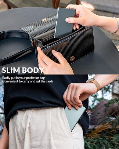 VULKIT Minimalist Credit Card Holder Pop Up Cards RFID Protection Slim Metal Wallet in Saudi Arabia