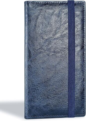 غطاء دفتر الشيكات Yarnic لدفتر الشيكات الشخصي، وحامل دفتر الشيكات مع حامل قلم ومقسم بلاستيكي شفاف مدمج للشيكات المكررة (بني) in Kuwait