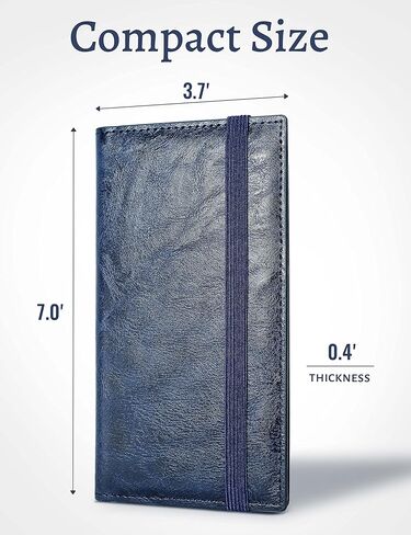 غطاء دفتر الشيكات Yarnic لدفتر الشيكات الشخصي، وحامل دفتر الشيكات مع حامل قلم ومقسم بلاستيكي شفاف مدمج للشيكات المكررة (بني) in Kuwait