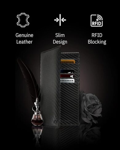 Access Denied Genuine Leather Checkbook Cover For Women & Men - Checkbook Holder For Duplicate Checks Card Wallet RFID in Saudi Arabia