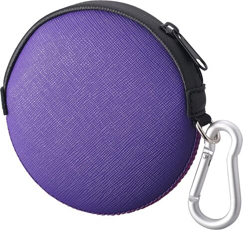 Coin Purse, Small Coin Pouch, Change Purse, Waterproof with Neoprene Zipper Pouch for Purse, Lightweight Round Carrying Pouches & Purses with Clip on, Perfect for your Style. [Black] in Kuwait