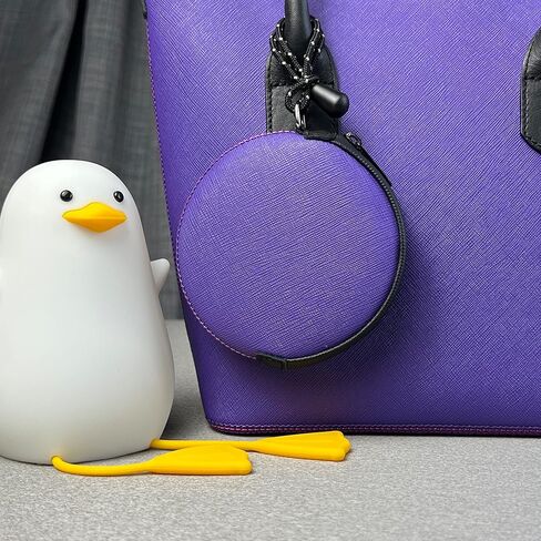 Coin Purse, Small Coin Pouch, Change Purse, Waterproof with Neoprene Zipper Pouch for Purse, Lightweight Round Carrying Pouches & Purses with Clip on, Perfect for your Style. [Black] in Kuwait