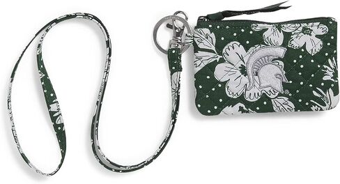 حافظة Vera Bradley Collegiate Zip Id ومجموعة حبل قصير (تتوفر فرق متعددة) وحلقة مفاتيح in Saudi Arabia