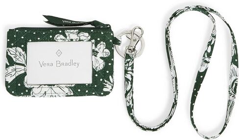 حافظة Vera Bradley Collegiate Zip Id ومجموعة حبل قصير (تتوفر فرق متعددة) وحلقة مفاتيح in Saudi Arabia