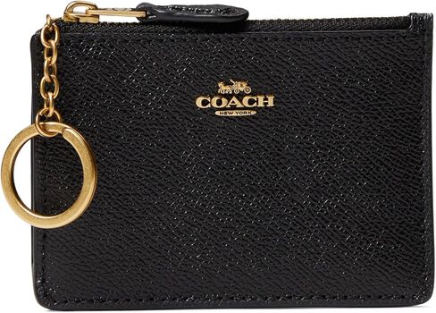 برنامج COACH Box Program Cross Grain Mini ID سكيني أسود مقاس واحد in Kuwait