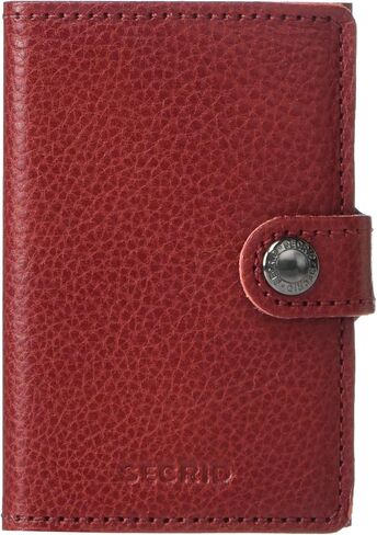 سيكرد محفظة صغيرة من الجلد الطبيعي المدبوغ روسو لحفظ البطاقات بحد اقصى 12 بطاقة, روسو, mini, محفظة للبطاقات in Kuwait