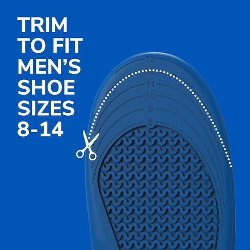 Dr. Scholl’s Extra Support Insoles Superior Shock Absorption and Reinforced Arch Support for Big & Tall Men to Reduce Muscle Fatigue So You Can Stay on Your Feet Longer (for Men's 8-14) in Kuwait