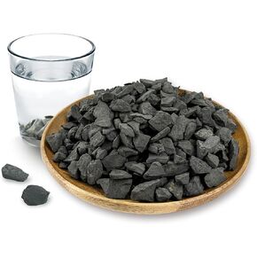 Karelian Heritage Raw Shungite Stones for Water Purification & Filtering 0.4 lb | Healing Raw Crystal with Antioxidant Properties | Certified Type 3 Natural Authentic Shungite Stones from Karelia SW07 in Saudi Arabia