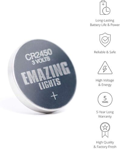 EmazingLights CR123A Batteries 3 Volt Lithium C Cell Flashlight Battery (10 Pack) in Saudi Arabia
