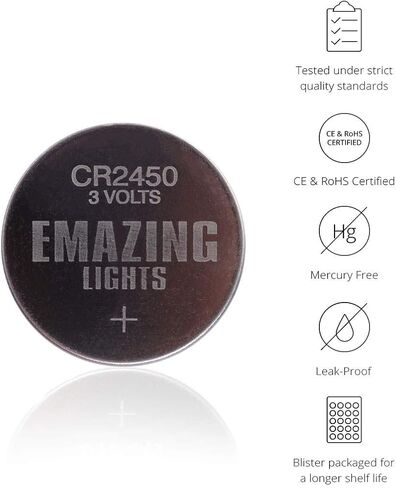 EmazingLights CR123A Batteries 3 Volt Lithium C Cell Flashlight Battery (10 Pack) in Saudi Arabia