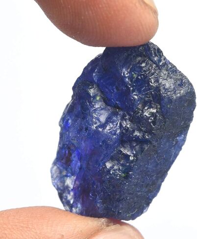 GEMHUB Natural AAA++ Quality Sapphire 34.00 Ct Certified Healing Crystal Raw Rough Blue Sapphire Gemstone in Kuwait