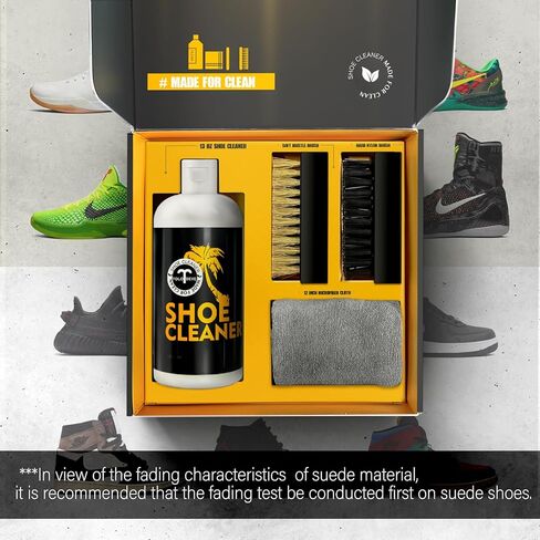 مجموعة تنظيف الاحذية مع زجاجة وفرشاة - 12 اونصة, شفاف in Kuwait