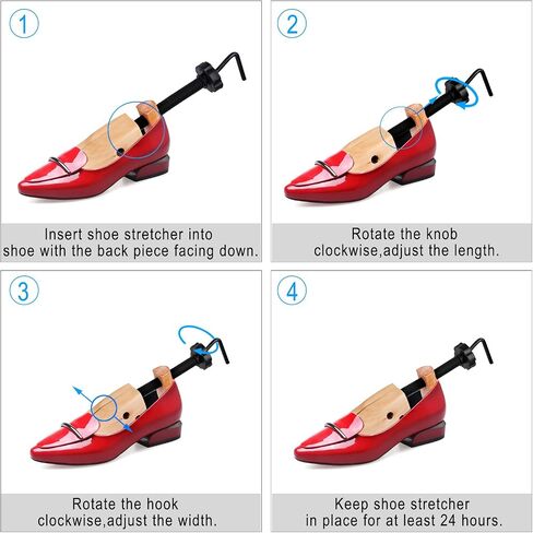 Pair of Premium Professional 4-way Shoe Trees, Shoe Stretcher for Men or Women in Saudi Arabia