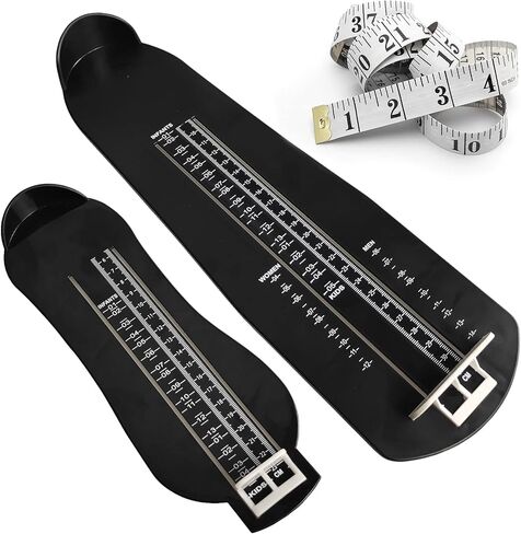 pozzolanas Foot Measurement Device Shoe Size Measuring Devices for Adults and Kids with Soft Tape Measure US Standard in Kuwait