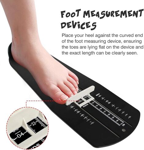 pozzolanas Foot Measurement Device Shoe Size Measuring Devices for Adults and Kids with Soft Tape Measure US Standard in Kuwait
