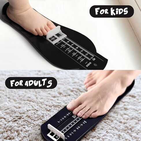 pozzolanas Foot Measurement Device Shoe Size Measuring Devices for Adults and Kids with Soft Tape Measure US Standard in Kuwait