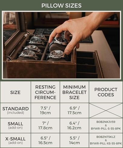 صندوق مجموعة ساعات TAWBURY 8 للرجال – صندوق ساعات رجالي للساعات الكبيرة | حافظة ساعة من الجلد الأسود الصناعي | حامل الساعات الفاخرة | مشاهدة المنظم | علبة الساعة | حالات مشاهدة | مجموعة صندوق الساعات باللون الأسود in Kuwait