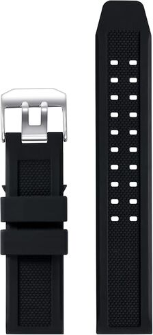 23mm Rubber Watch Band Strap Fits Luminox 3050 8800 and 3950 Series with Black Double Prong Clasp in Saudi Arabia