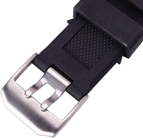 23mm Rubber Watch Band Strap Fits Luminox 3050 8800 and 3950 Series with Black Double Prong Clasp in Saudi Arabia
